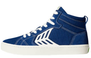 CARIUMA Leather Mid top Skateboard Shoes Men's