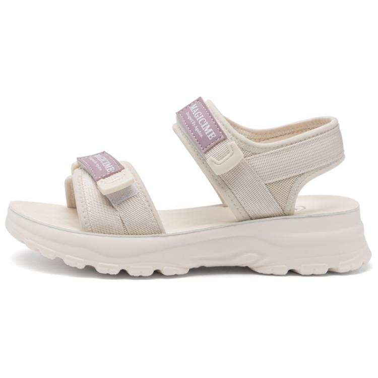 AGSDON AGSDON Fabric One Strap Sandals 4cm Women's