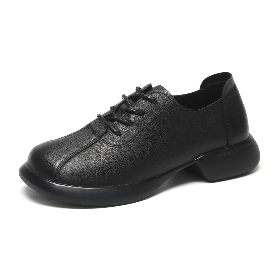 SHOUBA Women's Casual Shoes Women's Mid Top Black/Brown