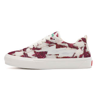 XIBUGONGYANG Fabric Abrasion Resistant Abrasion Resistant Low top Skateboard Shoes Unisex Grape Red