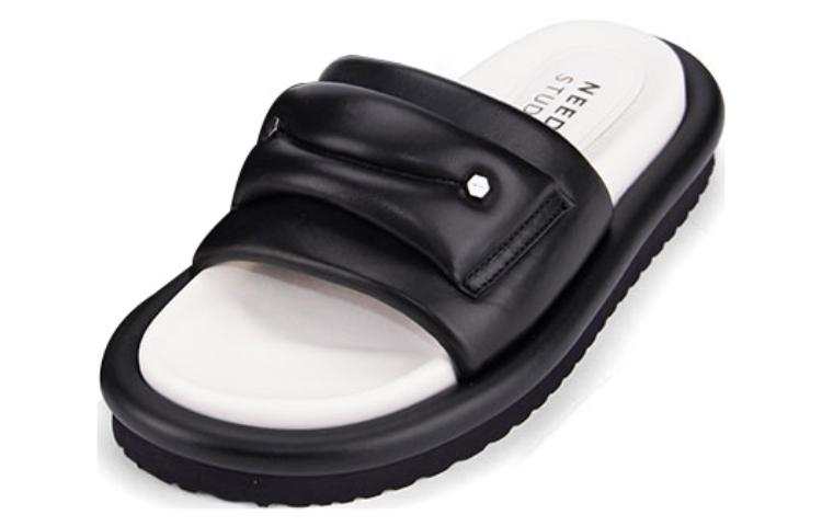 NEEDLE STUDIO NEEDLE STUDIO EVA Massage Antibacterial Slide Slippers Women's Black