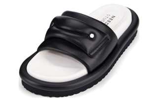 NEEDLE STUDIO EVA Massage Antibacterial Slide Slippers Women's Black