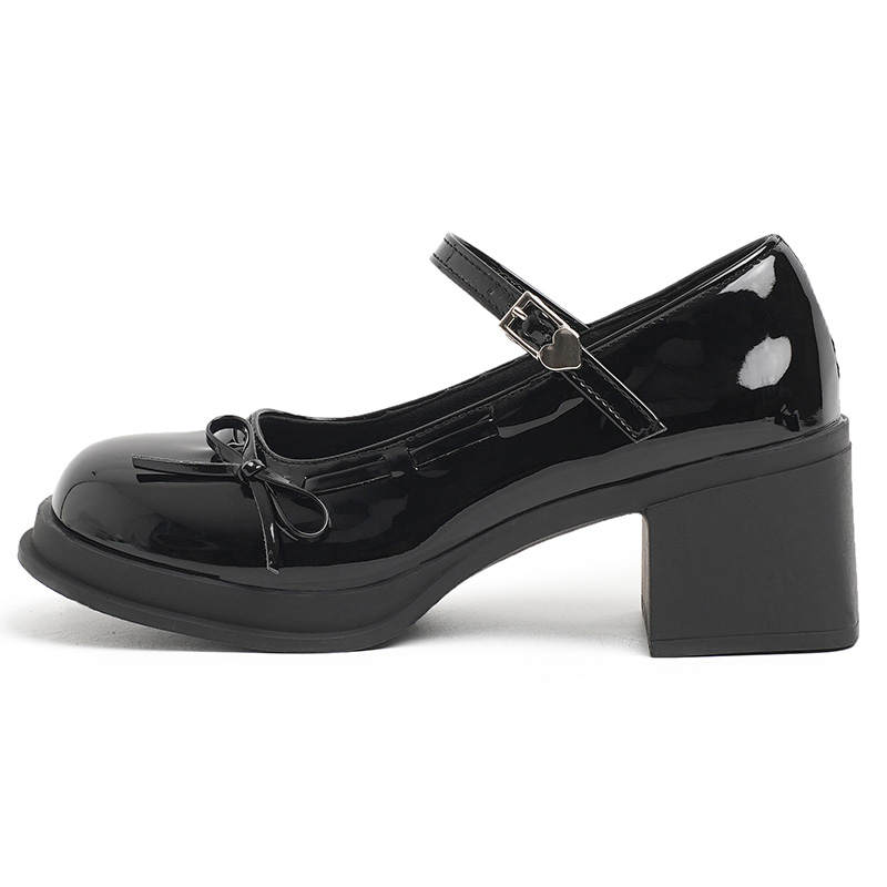 Medd Pu Chunky Heel Mary Jane Shoes Women's