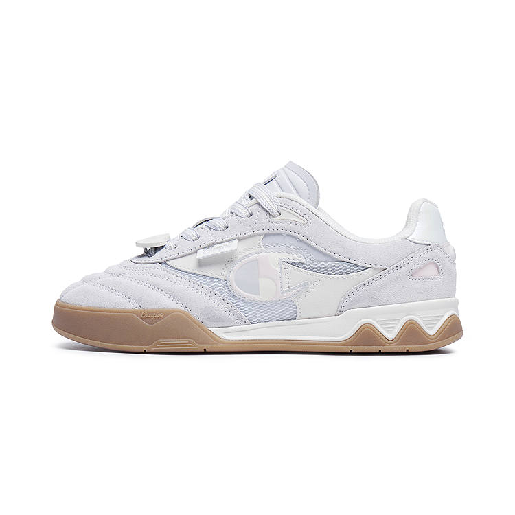 Champion Woven Foot Training Shoes Low top Skateboard Shoes Women's Milk White/Photon Gray