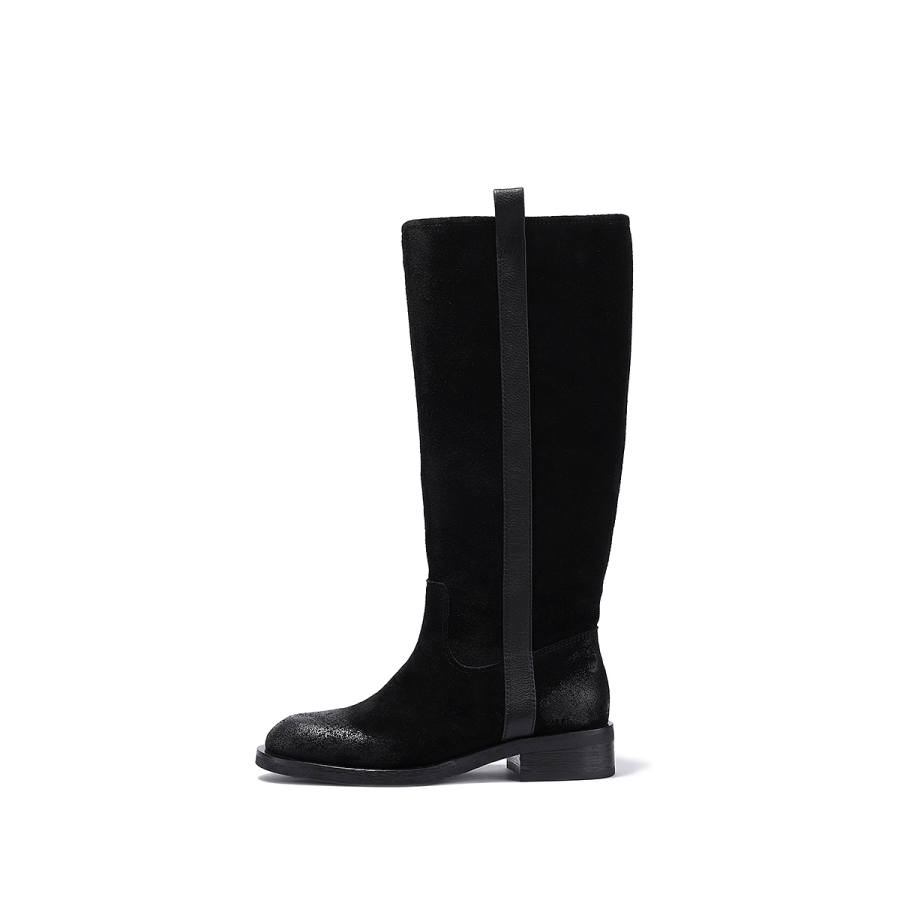 BELLALILY Top Grain Cow Leather Knee high Boots Women's