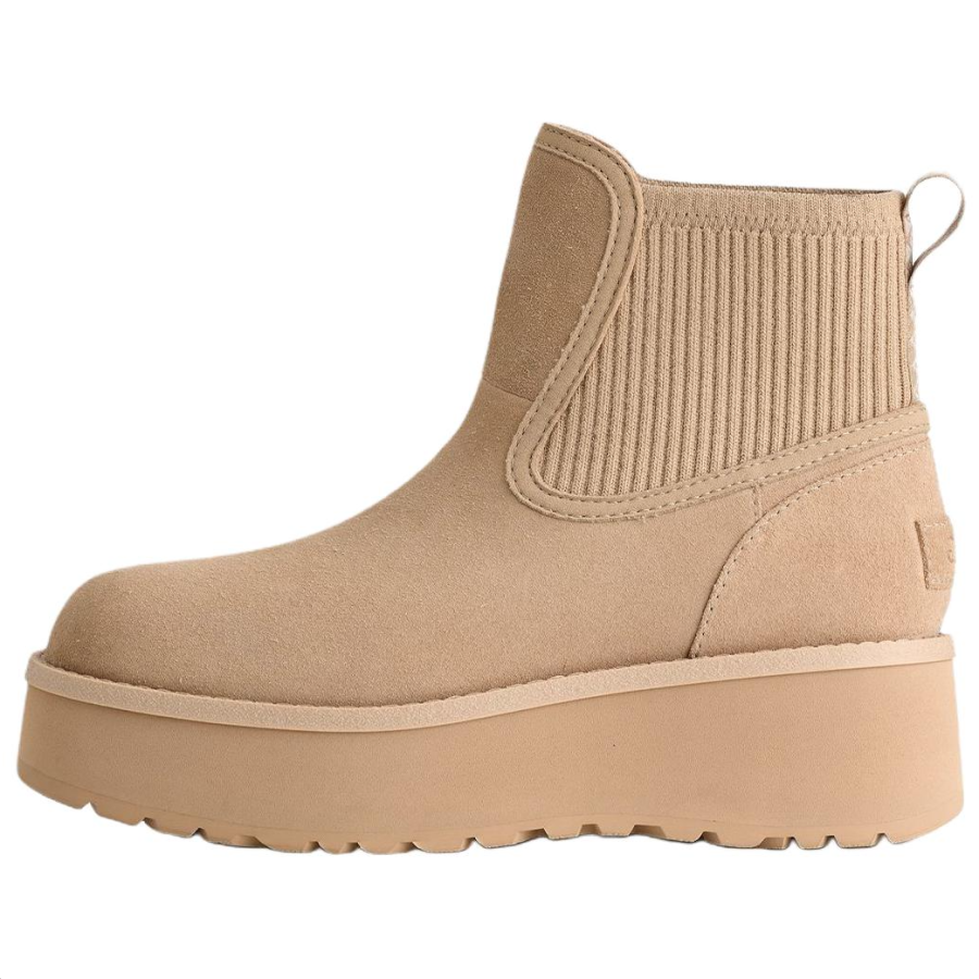 UGG UGG Cityfunc Cow Split Leather Chelsea Boots 5.1cm Women's Mustard Seed