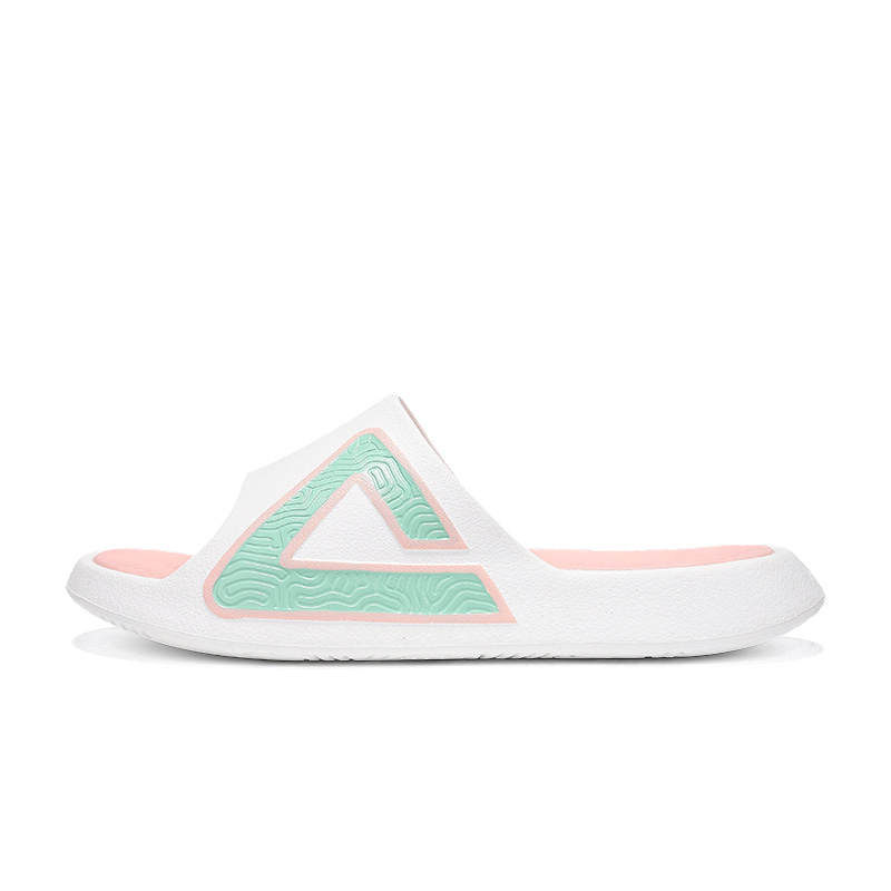 PEAK Taichi Classic Slippers Slide Slippers Unisex White Pink