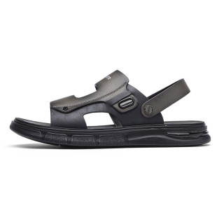 NAVIGARE Beach Sandals Men's Black Gray Khaki