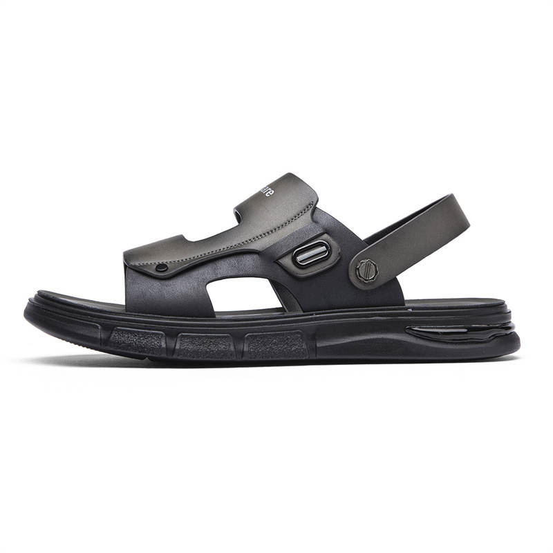 NAVIGARE Beach Sandals Men's Black Gray Khaki
