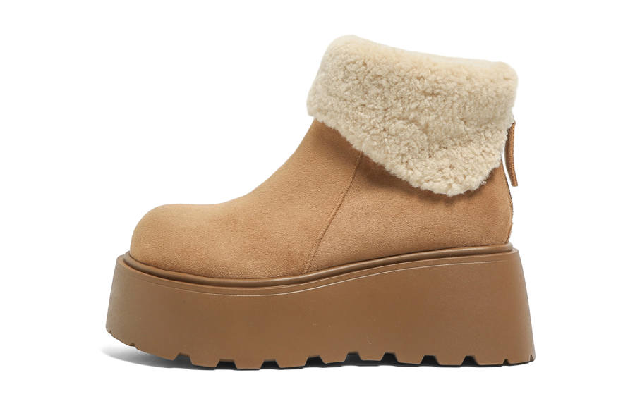 FOREVER 21 FOREVER 21 Coverage Abrasion Resistant Short Snow Boots Women's Camel