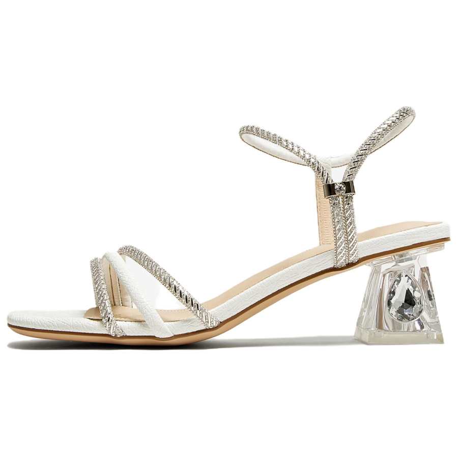 Tata Tata One Strap Sandals Women's Silver/White