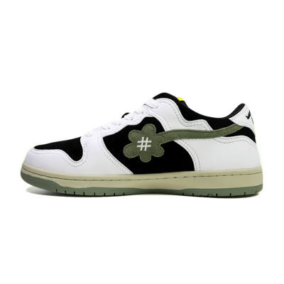 WATER THE PLANT Low top Skateboard Shoes Men's White Truffle