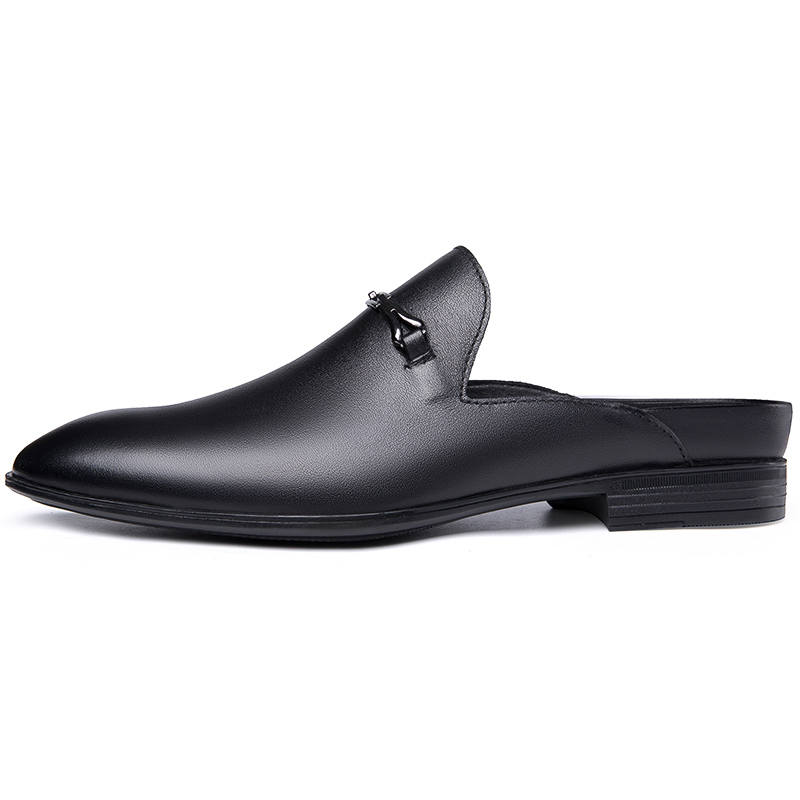 DAOTUSEN Quiet Abrasion Resistant Quiet Abrasion Resistant Closed Toe Slippers Unisex Black