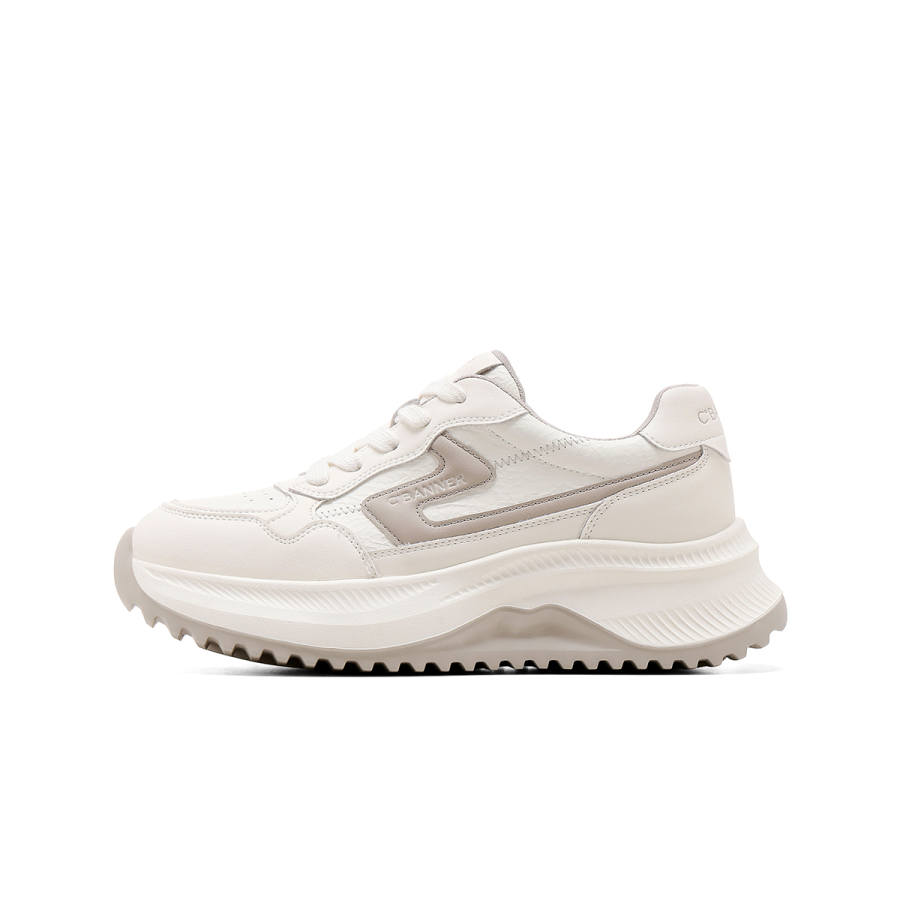 C°BANNER Low top Casual Shoes Women's Beige Gray