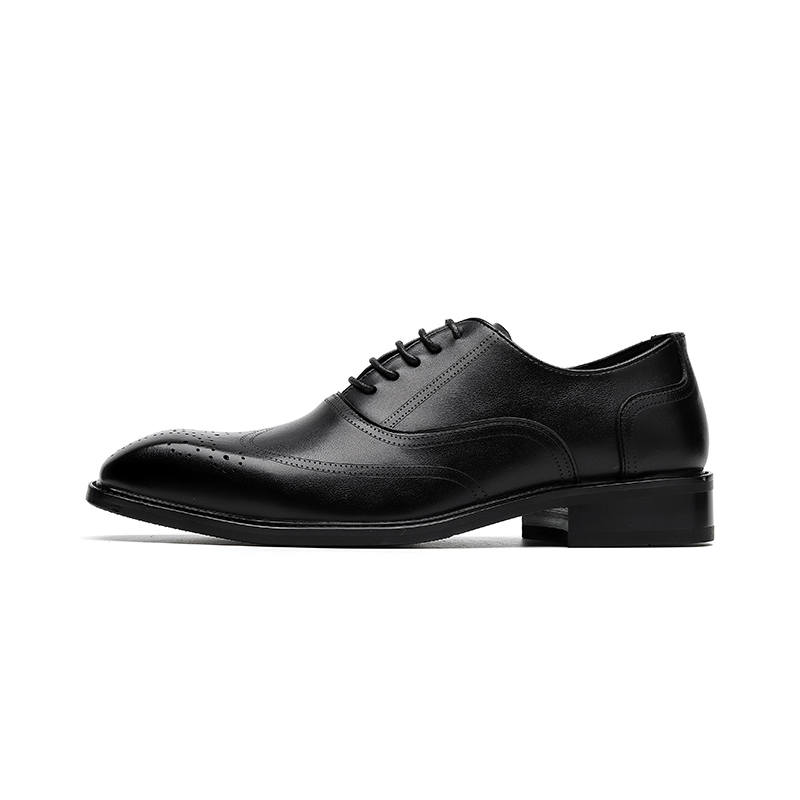 DAOTUSEN Dress Shoes Men's Low Top Black Brown