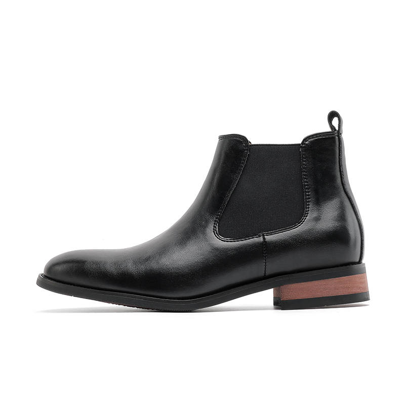 ZHENRAN ZHENRAN Microfiber Leather Short Chelsea Boots Men's