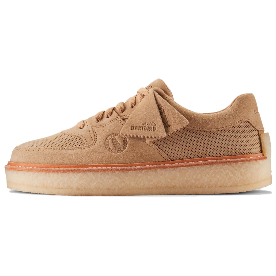 Clarks Suede Low top Casual Shoes Unisex Brown