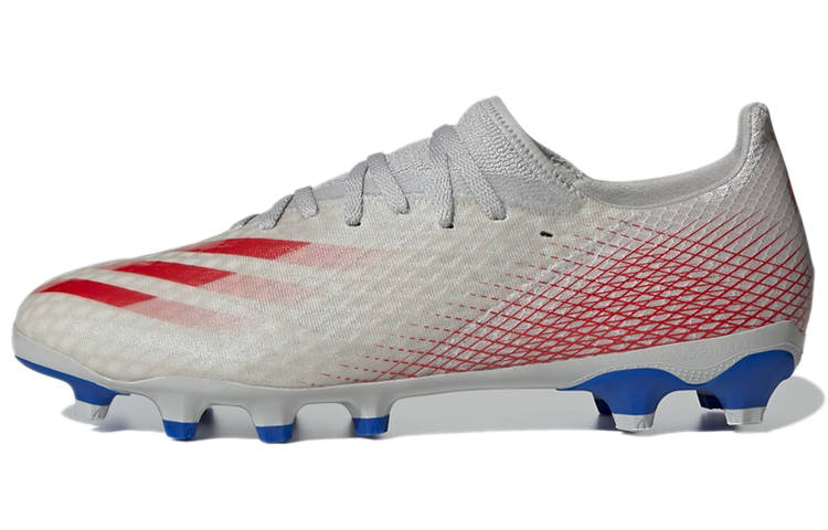 Adidas Adidas X GHOSTED MG Multi Ground Abrasion Resistant Abrasion Resistant Soccer Shoes Men's Gray Red