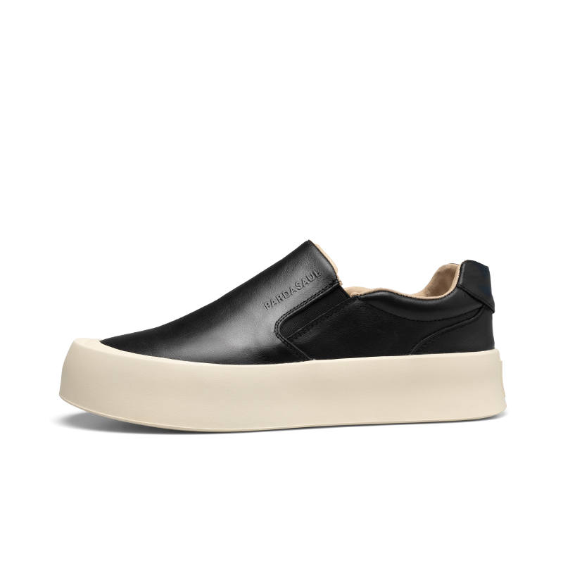 PARDASAUL Men's Casual Shoes Men's Low Top White Brown Black