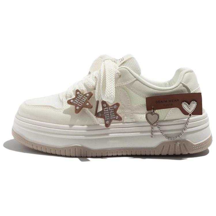 CPXO Low top Skateboard Shoes Women's Beige