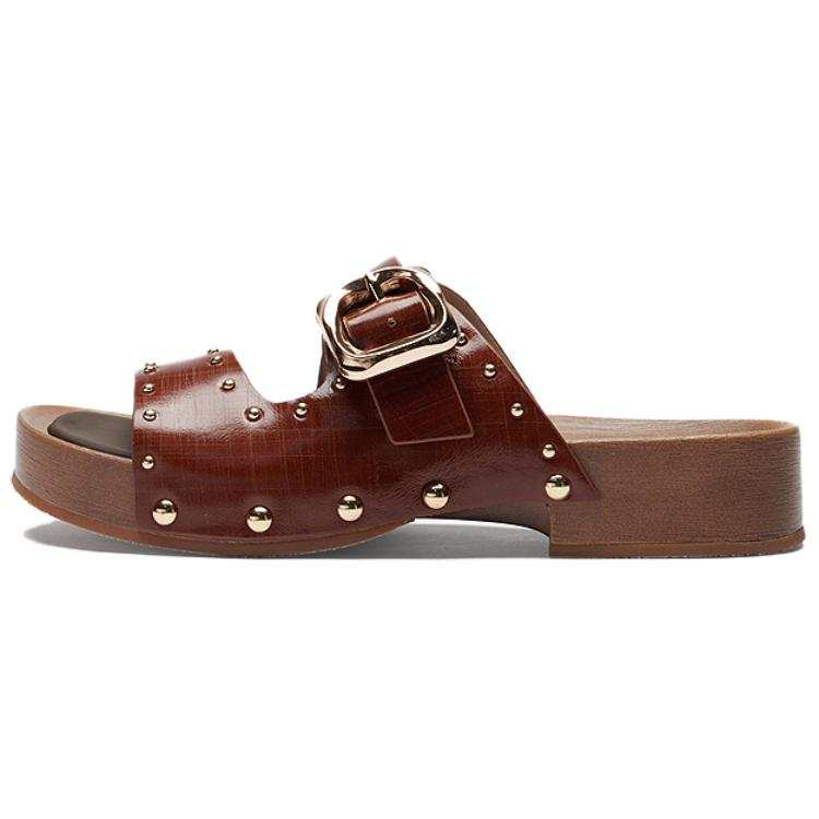 Le Saunda Rubber Sole Slide Slippers Women's