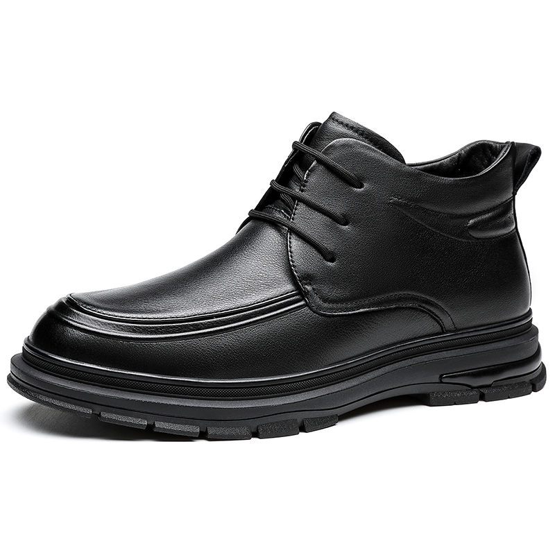 CHINT CHINT Cow Leather Casual Shoes Men's Black
