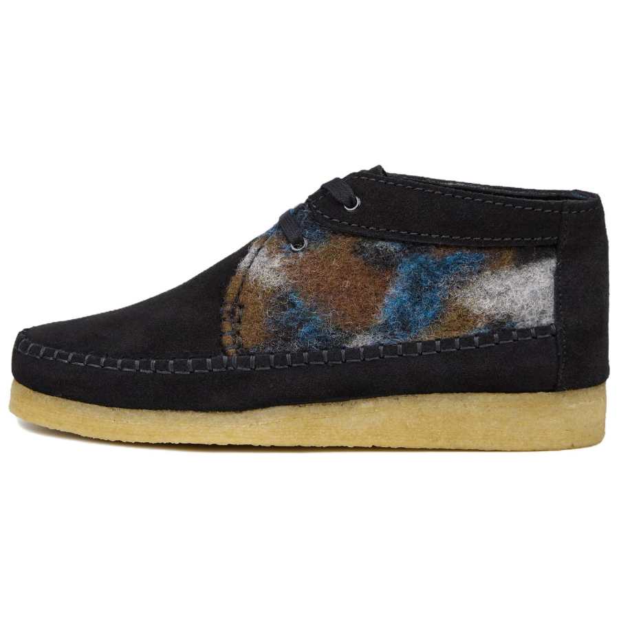 Clarks Originals WALLABEE Suede Ankle Boots Men's Black