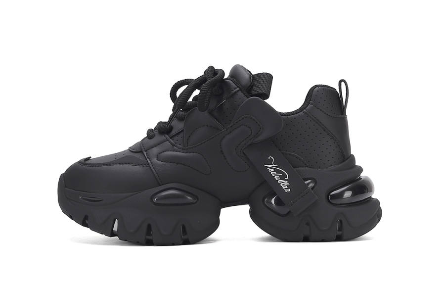 VEDULLAR Synthetic Leather Mid top Chunky Sneakers Women's