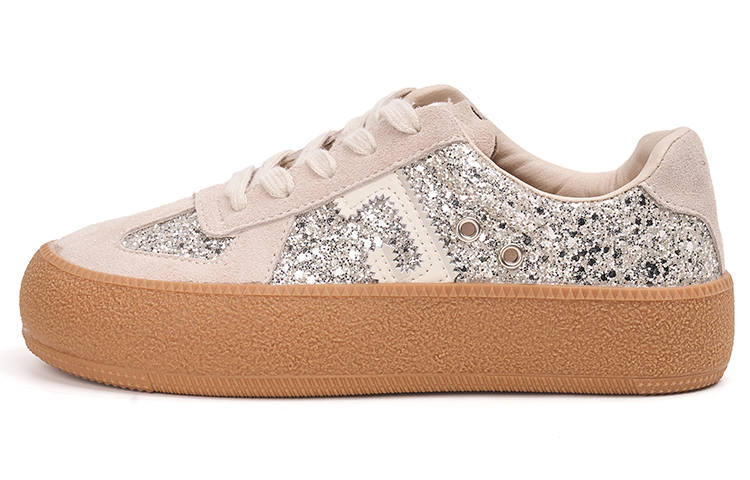 Joy&Mario Cow Split Leather Low top Skateboard Shoes Women's