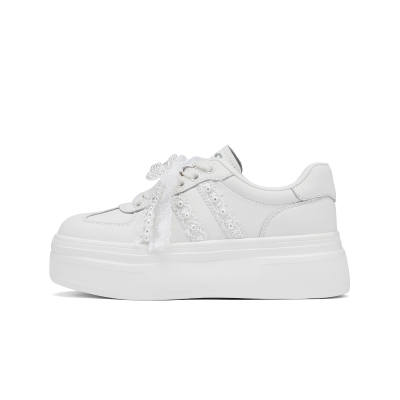 Hotwind Abrasion Resistant Abrasion Resistant Low top Skateboard Shoes Women's White
