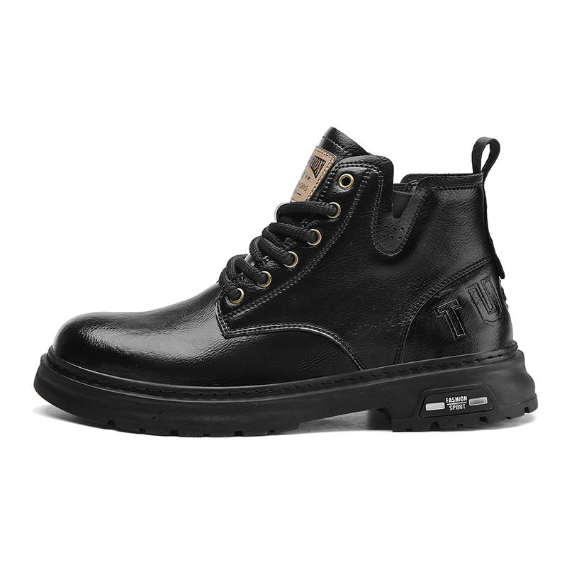 PEHL PEHL Top Grain Cow Leather Short British Combat Boots For Men