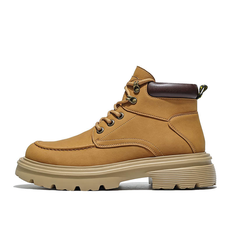 MOERBAI MOERBAI Wave Runner OG Collection Cow Split Leather Short Combat Boots Men's