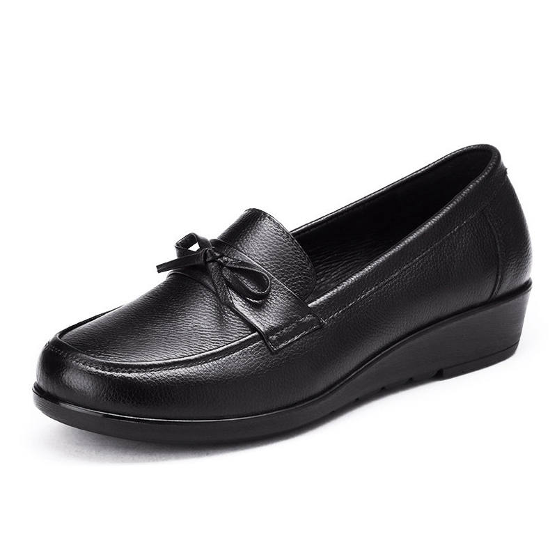 AOKANG Low Heel Casual Shoes Women's Black