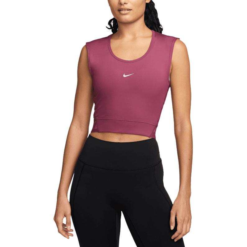 Nike Nike Sleeveless Sports Shirts Women's Pink Straight Fit