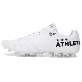 ATHLETA Comfortable FG Firm Ground Natural Grass Slip Resistant Abrasion Resistant Soccer Shoes Men's White