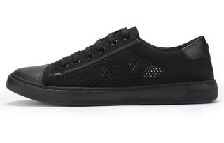 DAVID NAMAN Skateboard Shoes Men's Low Top Black