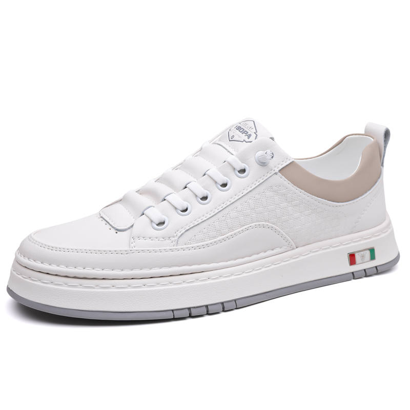 POPULAR ROUSE PR Cow Split Leather Low top Skateboard Shoes Men's