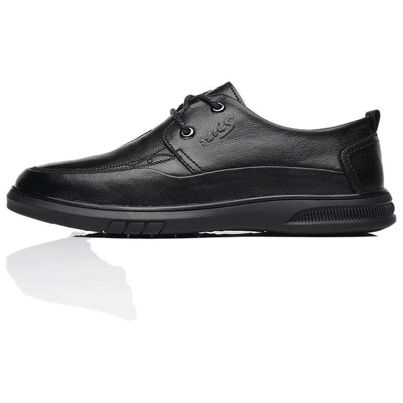 FANKE8°DU Cow Split Leather Business Dress Shoes Men's Black