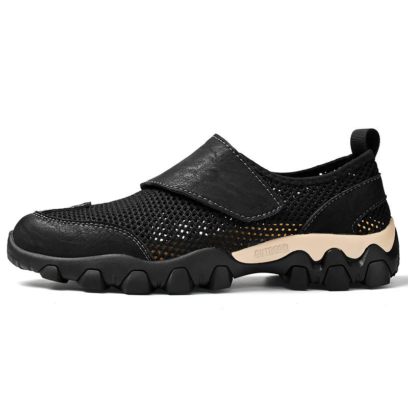 WENNAI Men's Casual Shoes Men's Low Top Black
