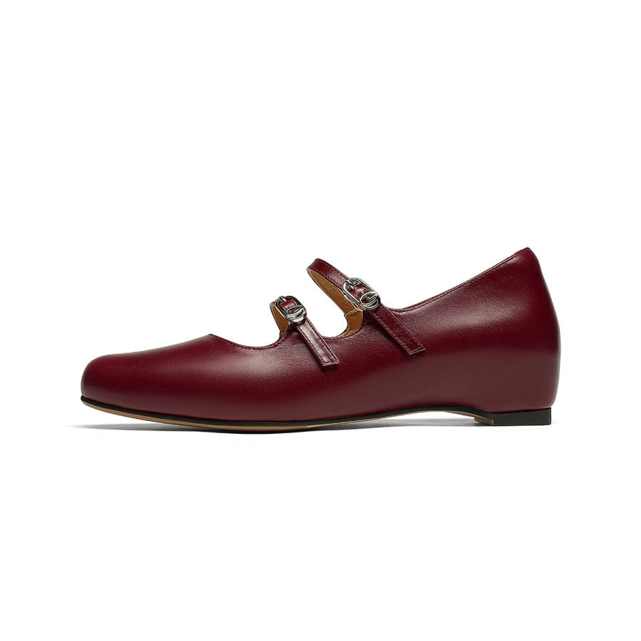 GOLDLION Cow Leather Mary Jane Shoes Women's