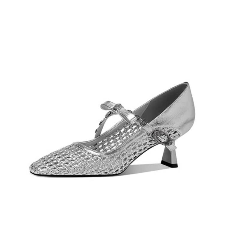 JESSICA SOPHIA Slim Heel Mary Jane Shoes 6CM Women's