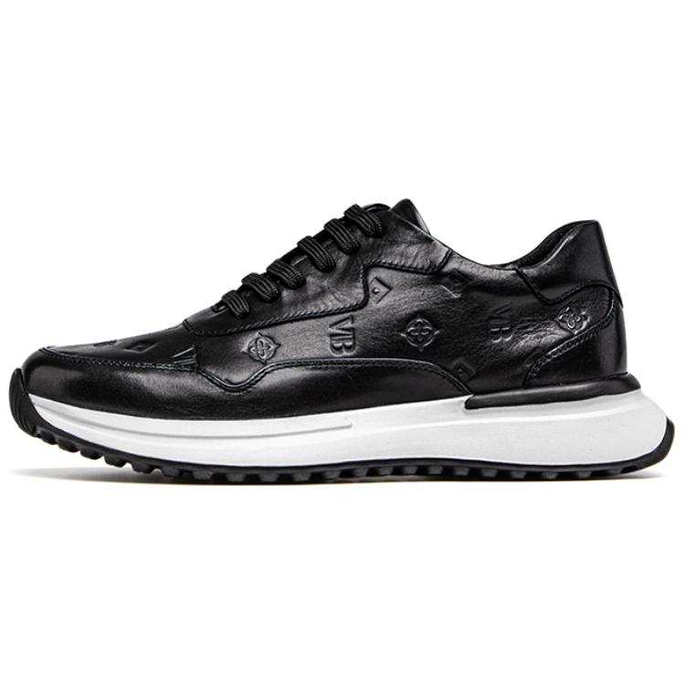 VICKI BROWN Casual Shoes Men's Low Top Black/Brown/Yellow