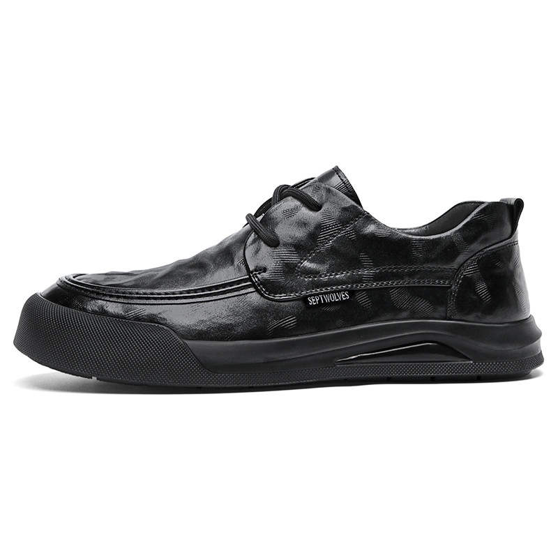 SEPTWOLVES SEPTWOLVES Casual Leather Shoes Men's Black