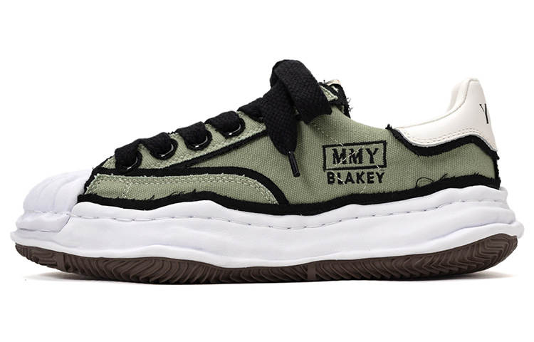 MIHARA YASUHIRO Blakey OG Sole OH Canvas Comfortable Low top Stylish Skateboarding Shoes Unisex Khaki