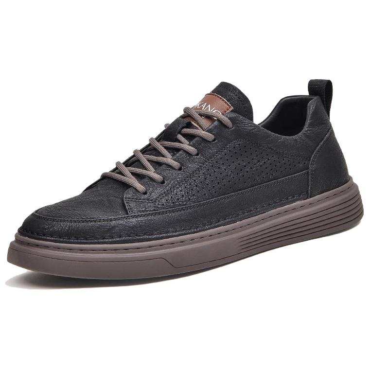 AOKANG Low top Skateboard Shoes Men's Black Brown