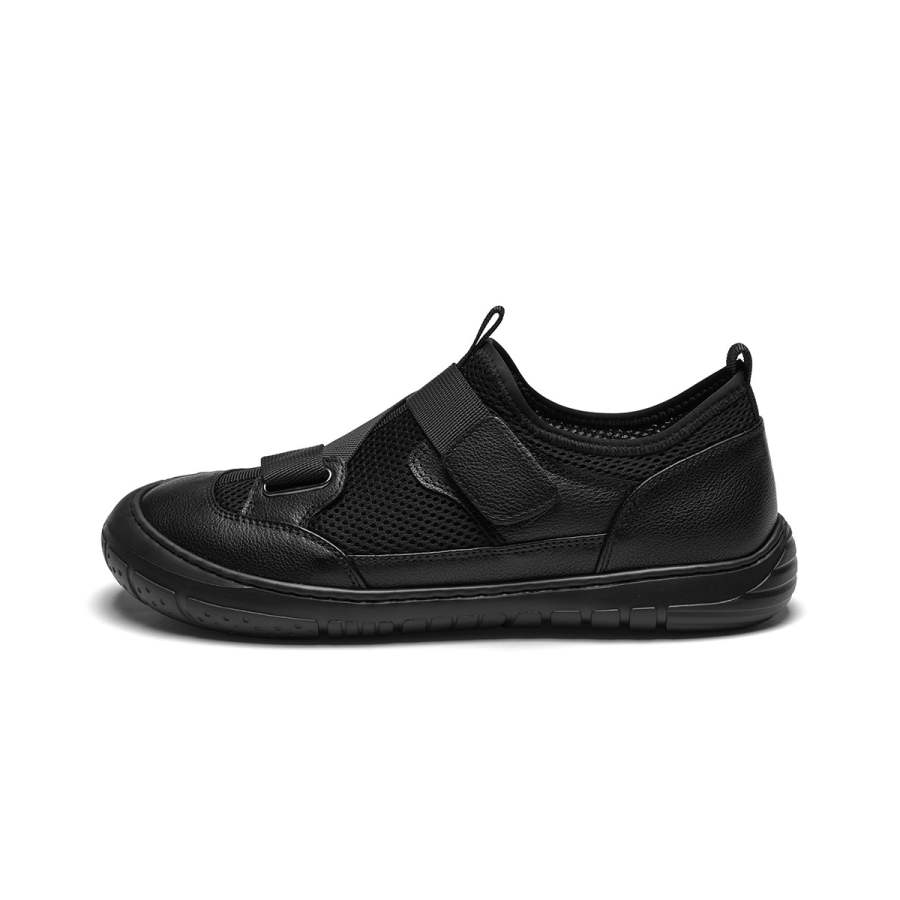 J.BENATO Cow Leather Casual Shoes Men's Black