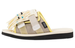 Suicoke Rubber Sole Abrasion Resistant Abrasion Resistant Slide Slippers Men's Beige