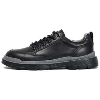 LILANZ Top Grain Cow Leather Low top Casual Shoes Men's Black