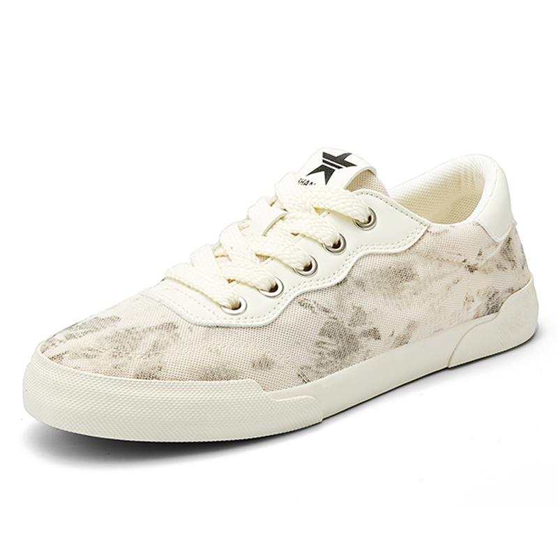 SENJIALUO Canvas Low top Skateboard Shoes Men's