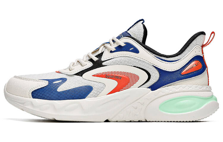 361° Fashion Slip Resistant, Abrasion Resistant, Lightweight Low top Sports Casual Shoes Men's Beige Blue